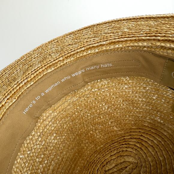 Gigi Pip 100% Straw Fedora Hat Womens Beige - One Size main image 8